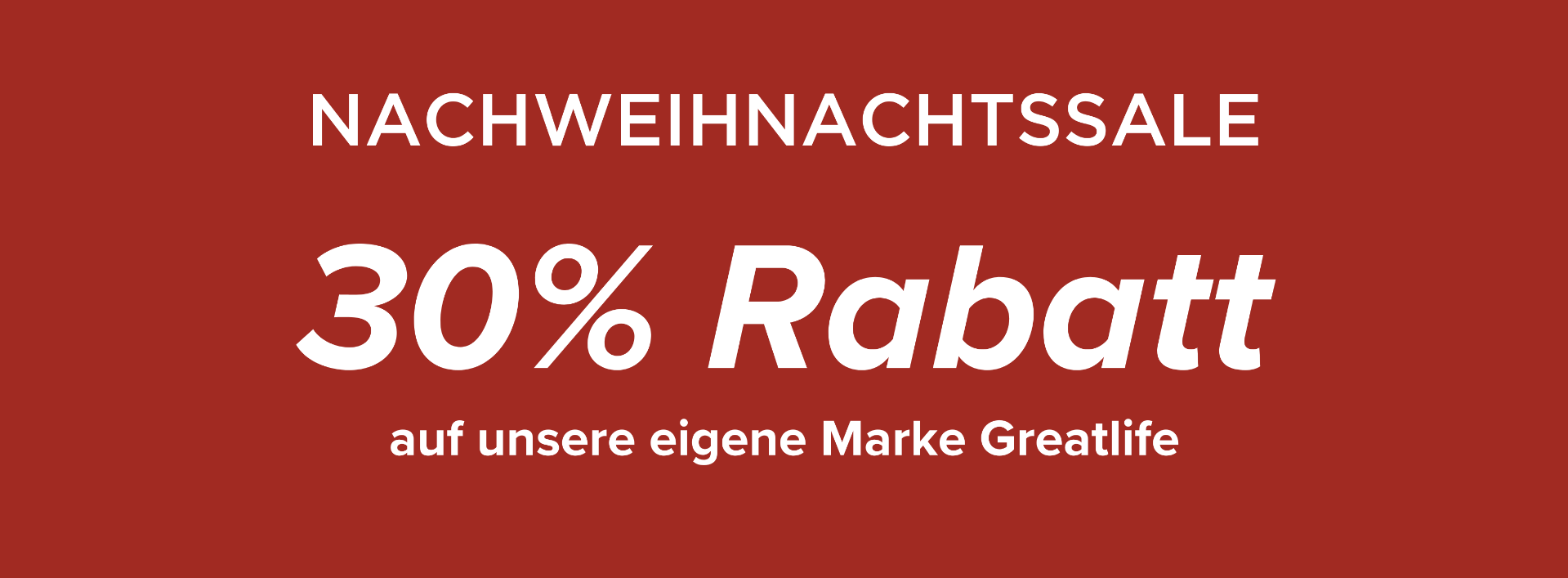 Nachweihnachtssale Nachweihnachtssale