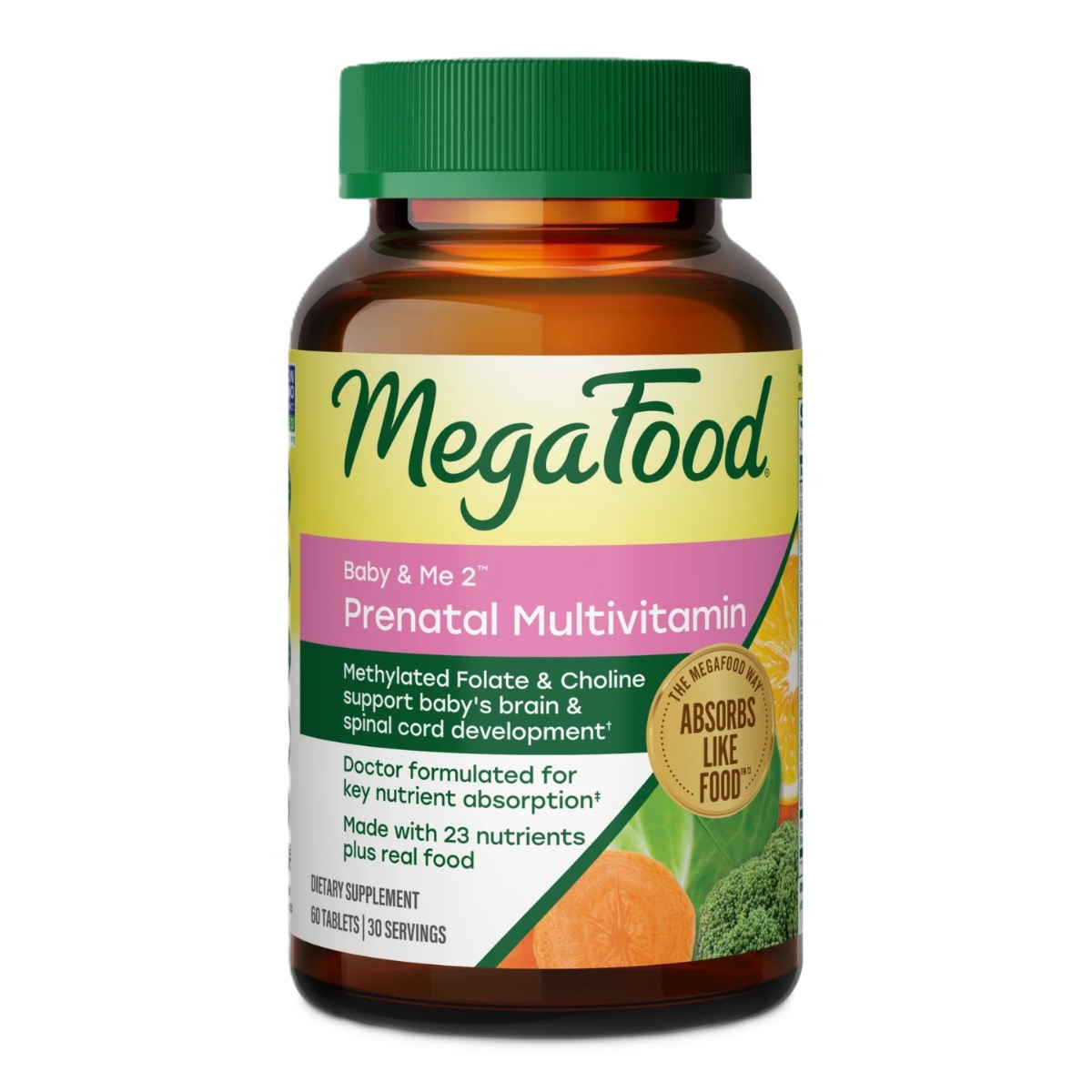 MegaFood Baby & Me 2 Prenatal Multi 60 Tabletten