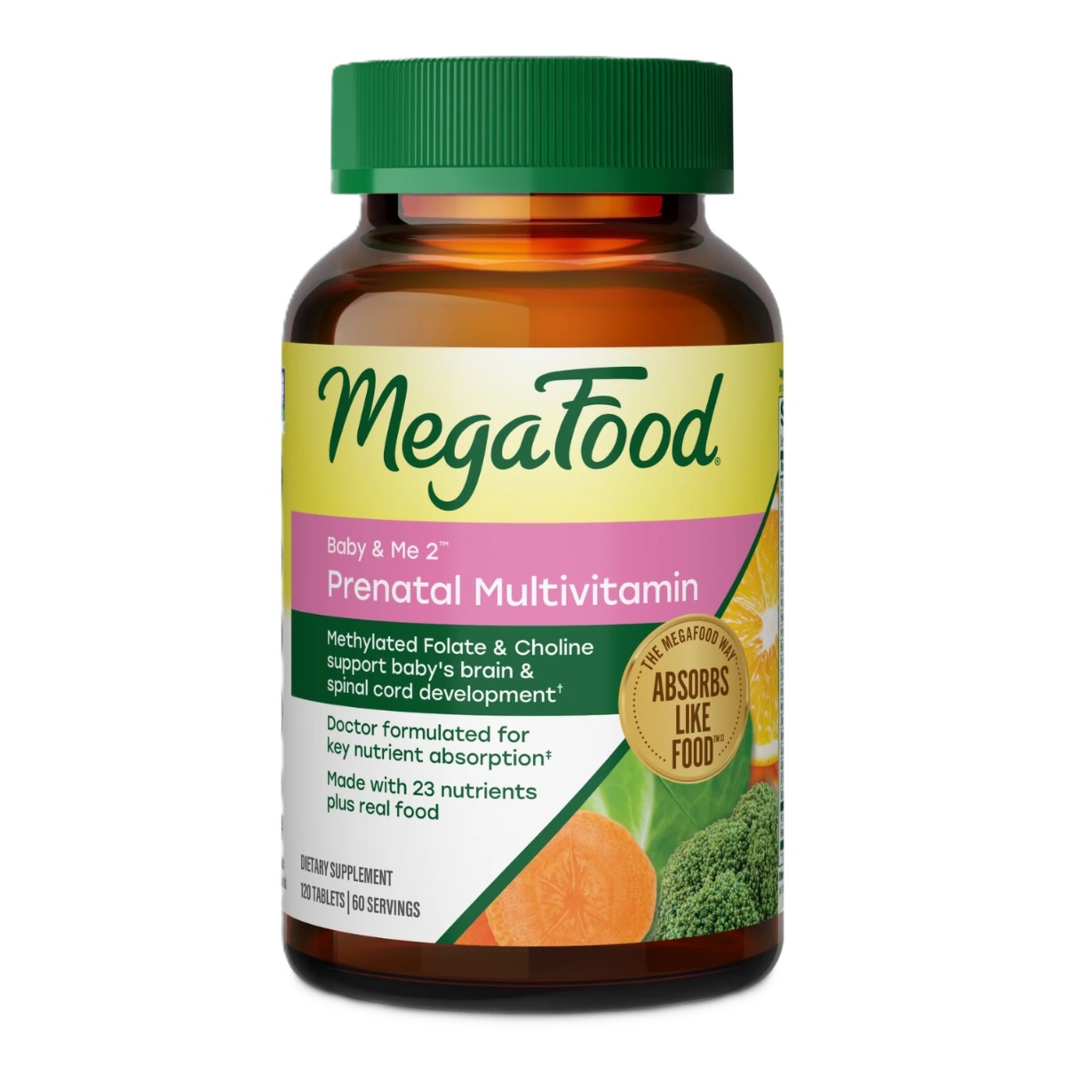 MegaFood Baby & Me 2 Prenatal Multi 120 Tabletten