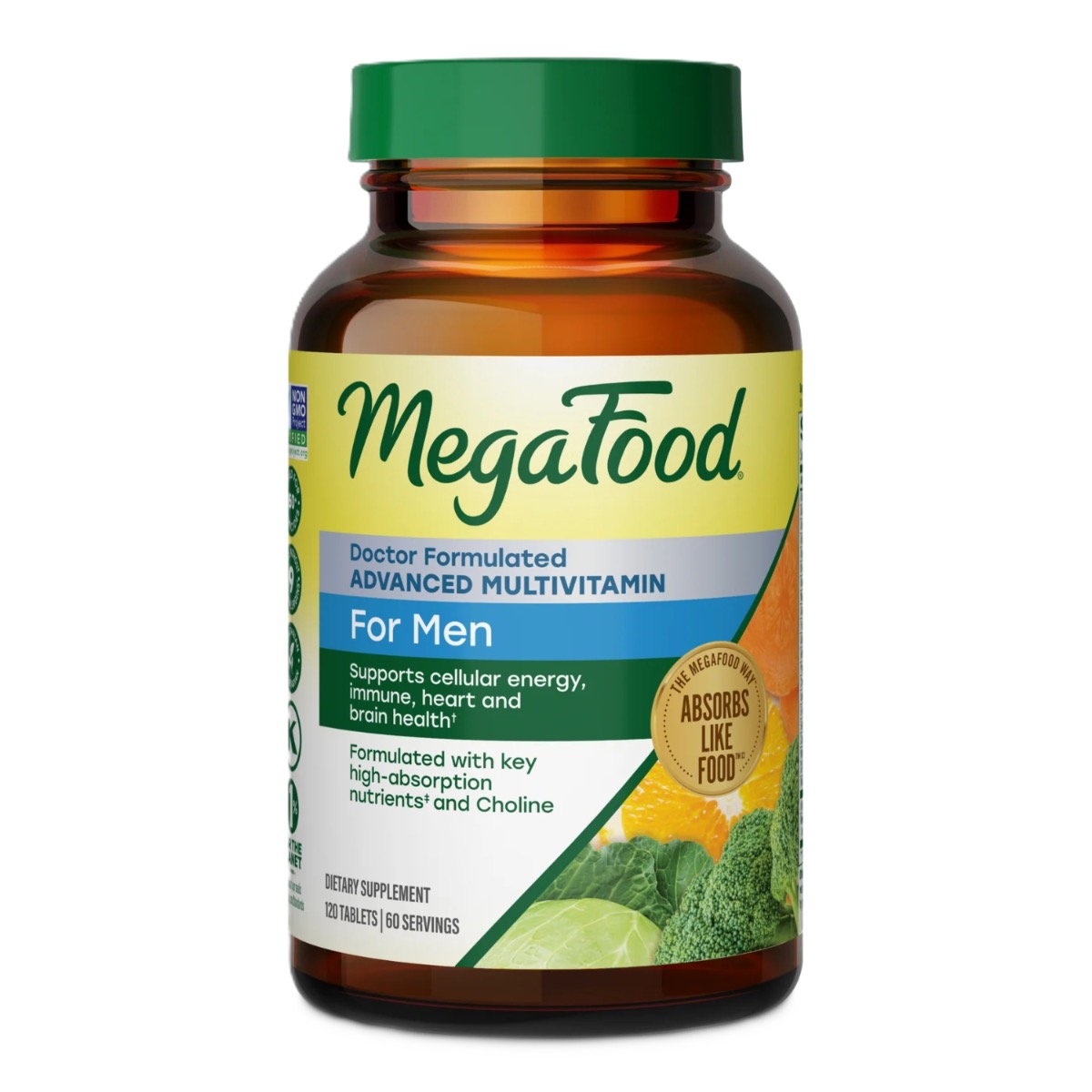 MegaFood Men's Advanced Multivitamin für Männer 120 Tabletten