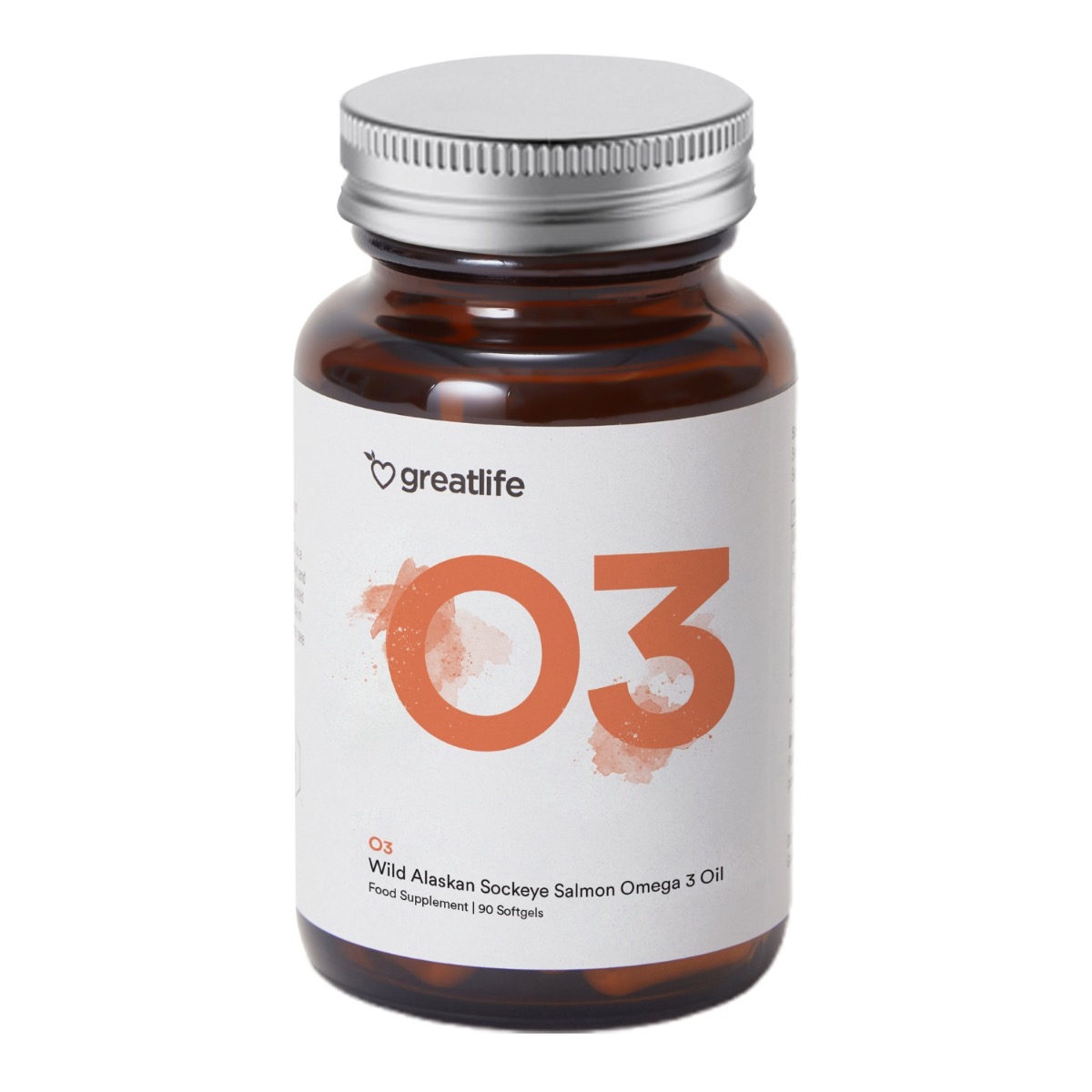 Greatlife Wildlachs aus Alaska (Sockeye) – Omega 3 90 Kapseln