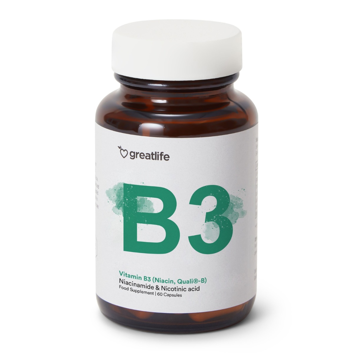 Greatlife Vitamin B3 (Niacin, Quali -B) 60 Kapseln
